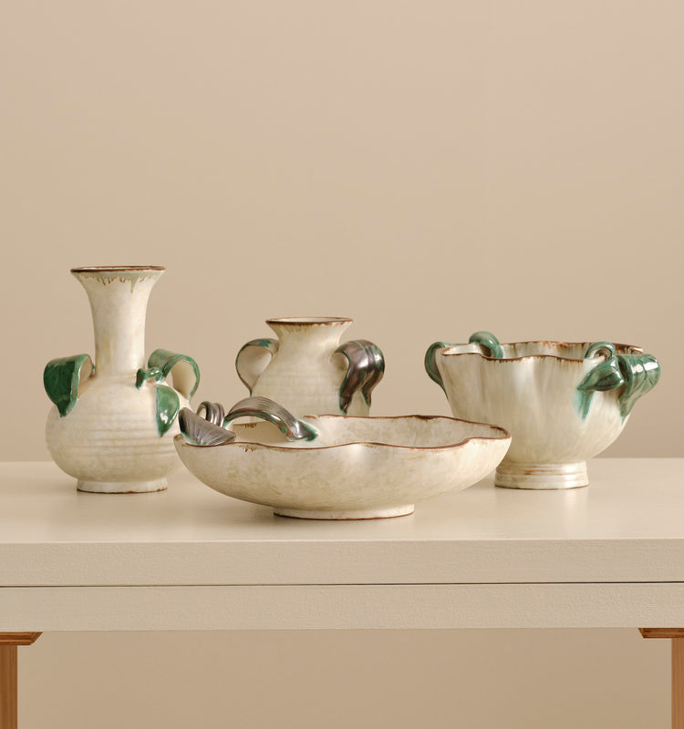 SET OF VASES AND BOWLS
