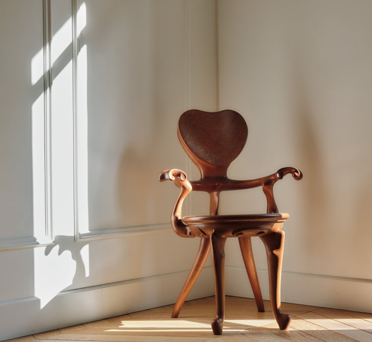 CALVET ARMCHAIR AND STOOL